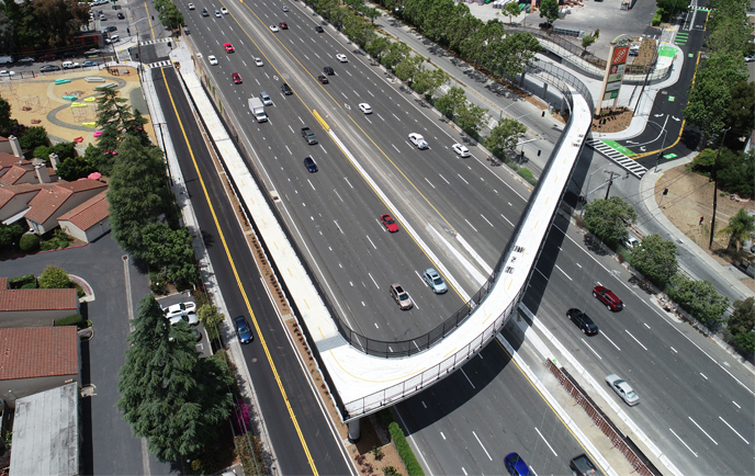 Clarke Avenue Pedestrian Overcrossing at US-101