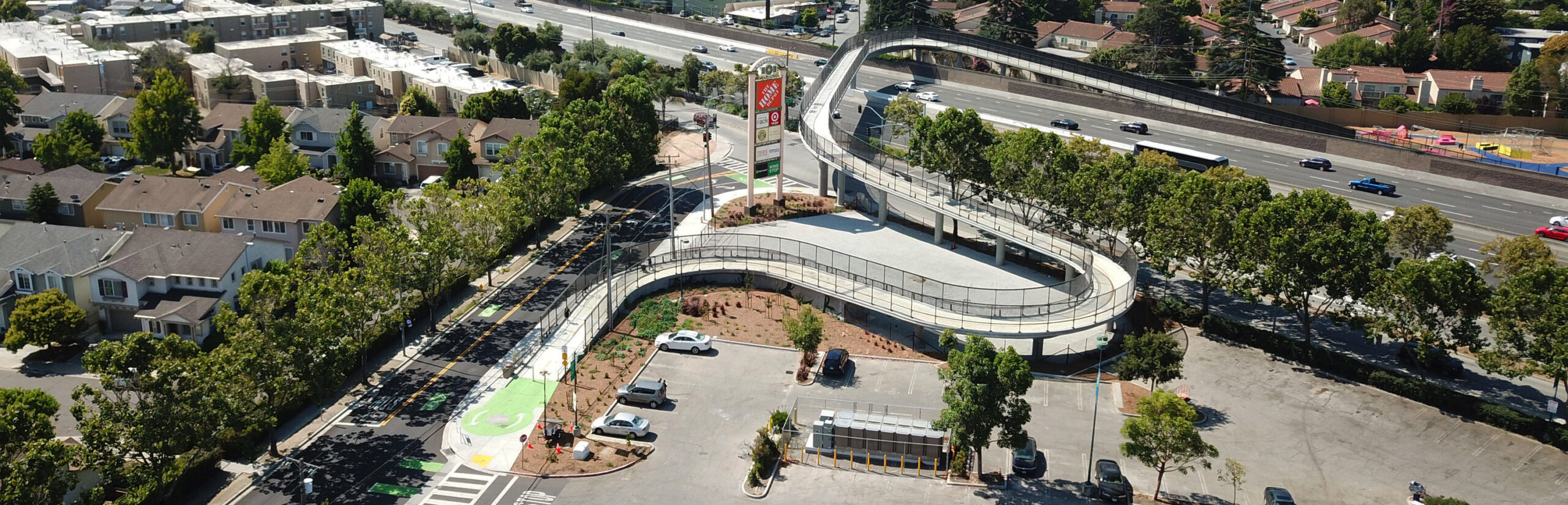 Clarke Avenue Pedestrian Overcrossing at US-101 • East Palo Alto, CA