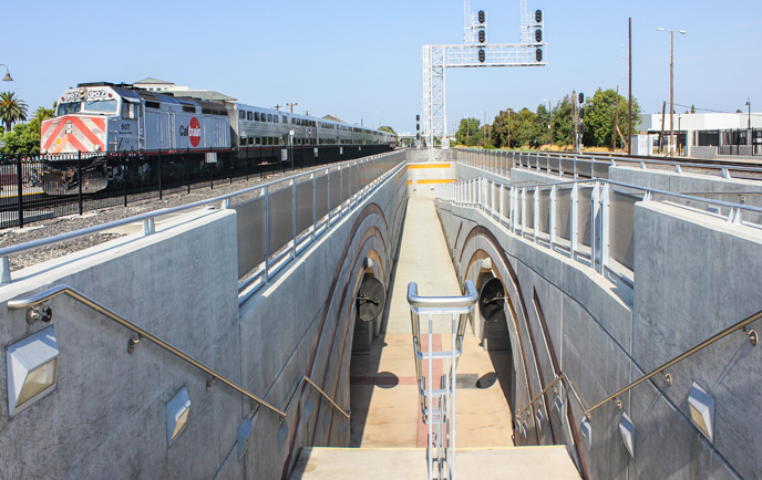 Caltrain Santa Clara Station Pedestrian Undercrossing